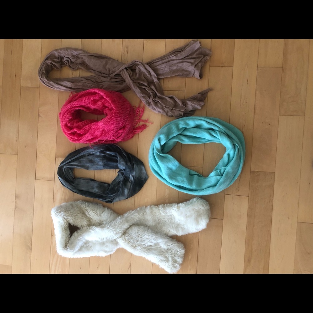 Multiple scarves